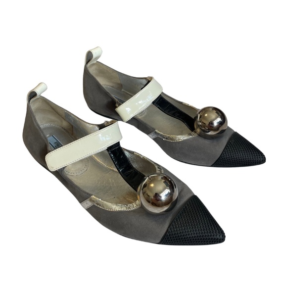 Prada pointed athletic ballet flats - Picture 2 of 5